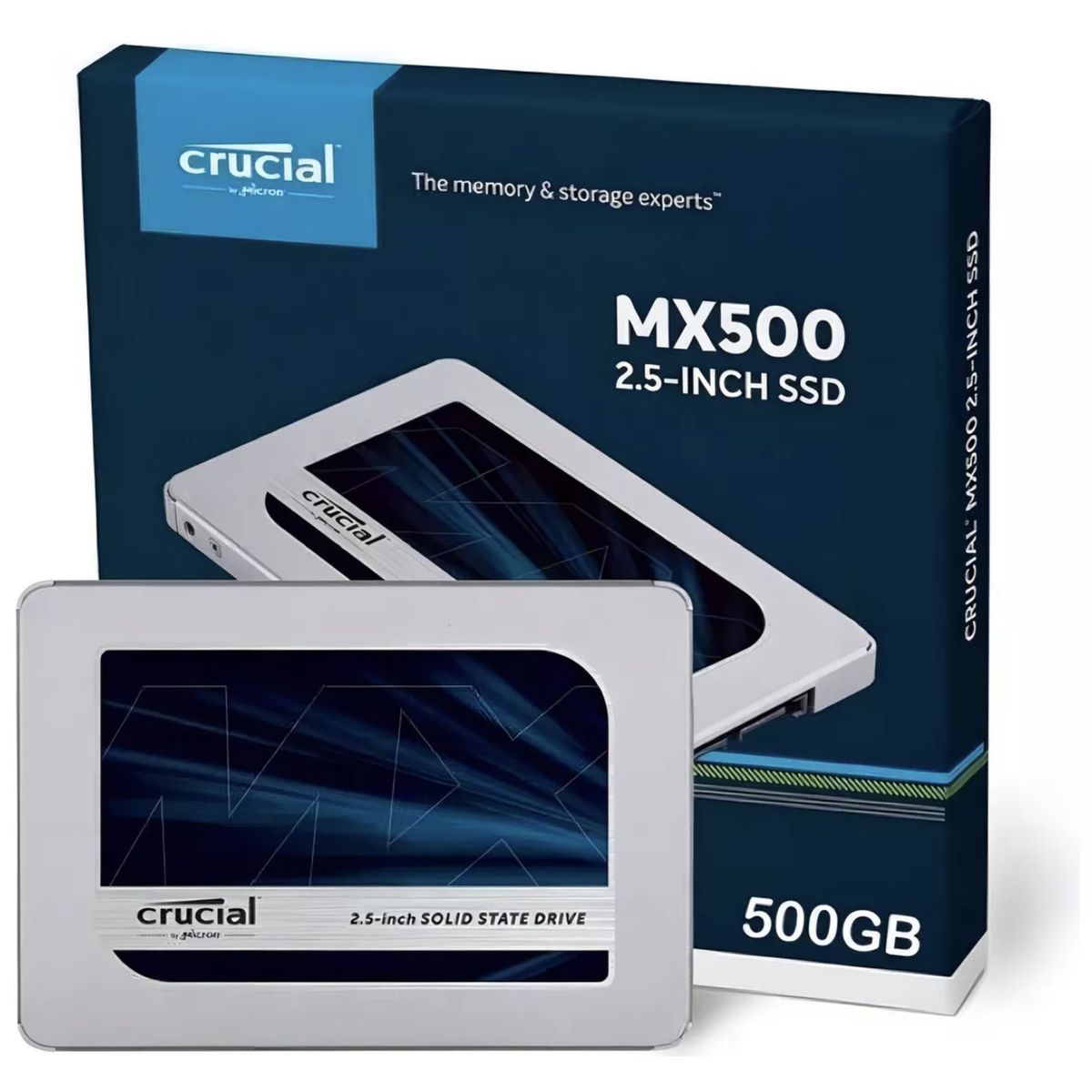 CRUCIAL - Unidad Ssd Crucial Mx500 500gb 2.5 Sata 3 Lec. 560Mb/S Esc. 510Mb/S