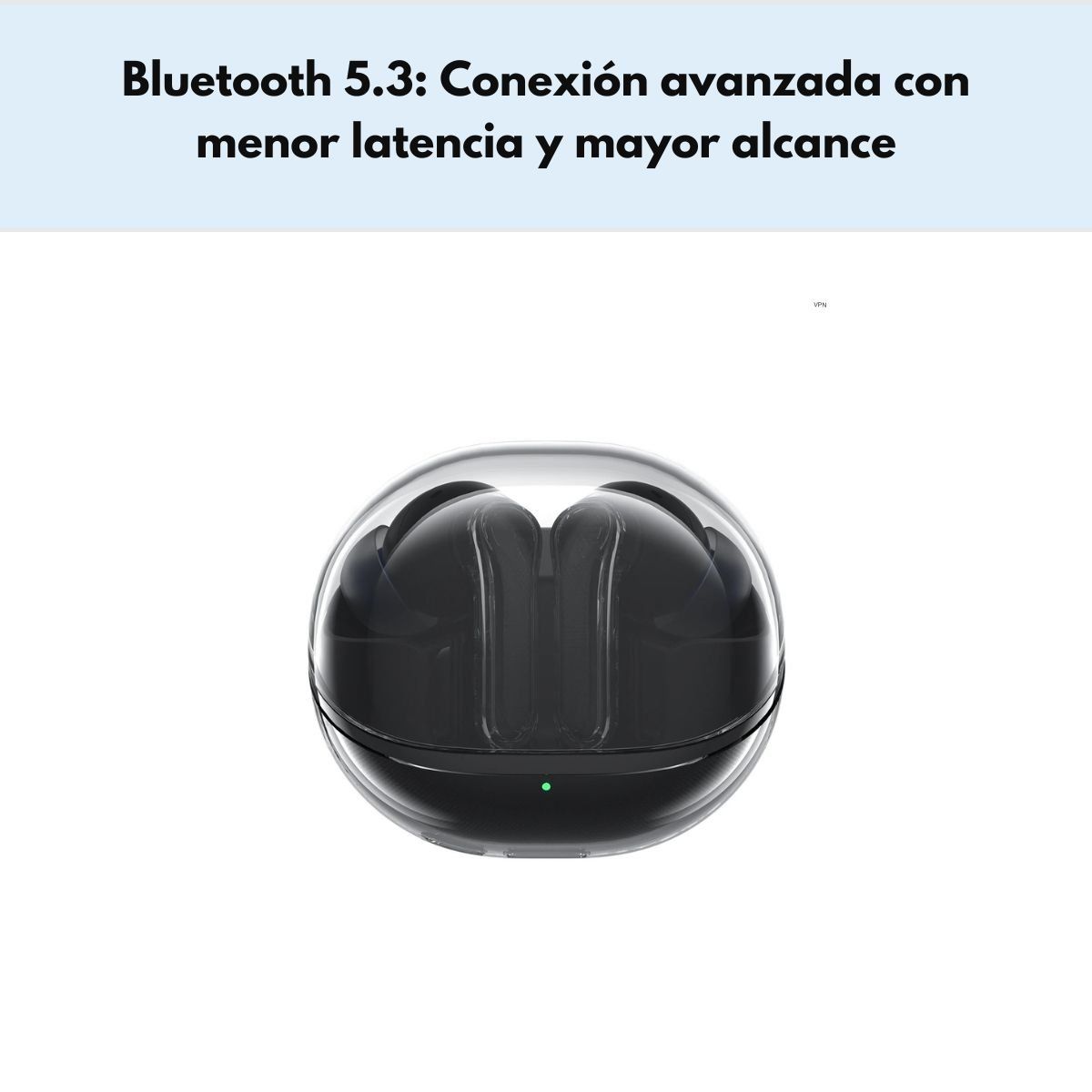 SOUNDPEATS - Audífonos Inalámbricos TWS ENC IPX4 SoundPEATS Clear Negro