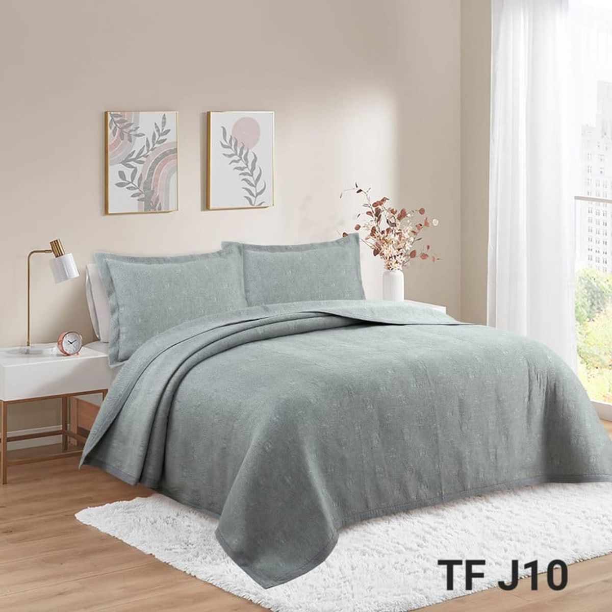 ANGELES DEL HOGAR - CUBRECAMA QUILT PURO ALGODÓN 2 PLAZA 230X250 TFJ10