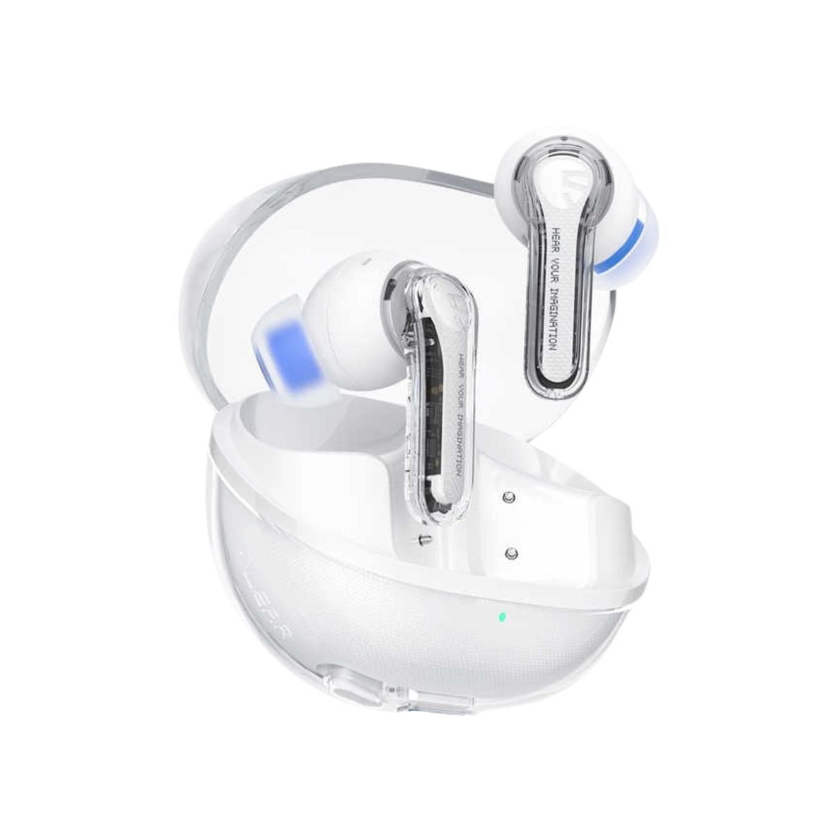 SOUNDPEATS - Audífonos Inalámbricos TWS ENC IPX4 SoundPEATS Clear Blanco