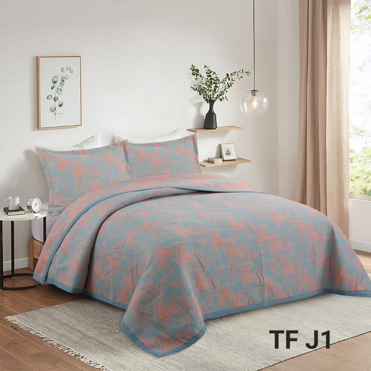 ANGELES DEL HOGAR - CUBRECAMA QUILT PURO ALGODÓN 2 PLAZA 230X250  TFJ1