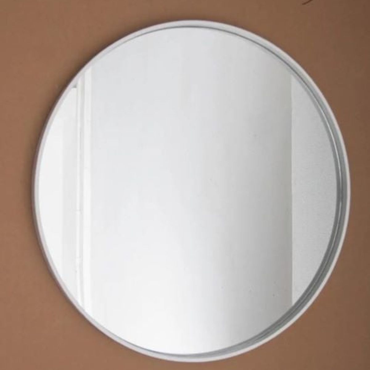 GENERICO - Espejo Plateado redondo metálico 60cm