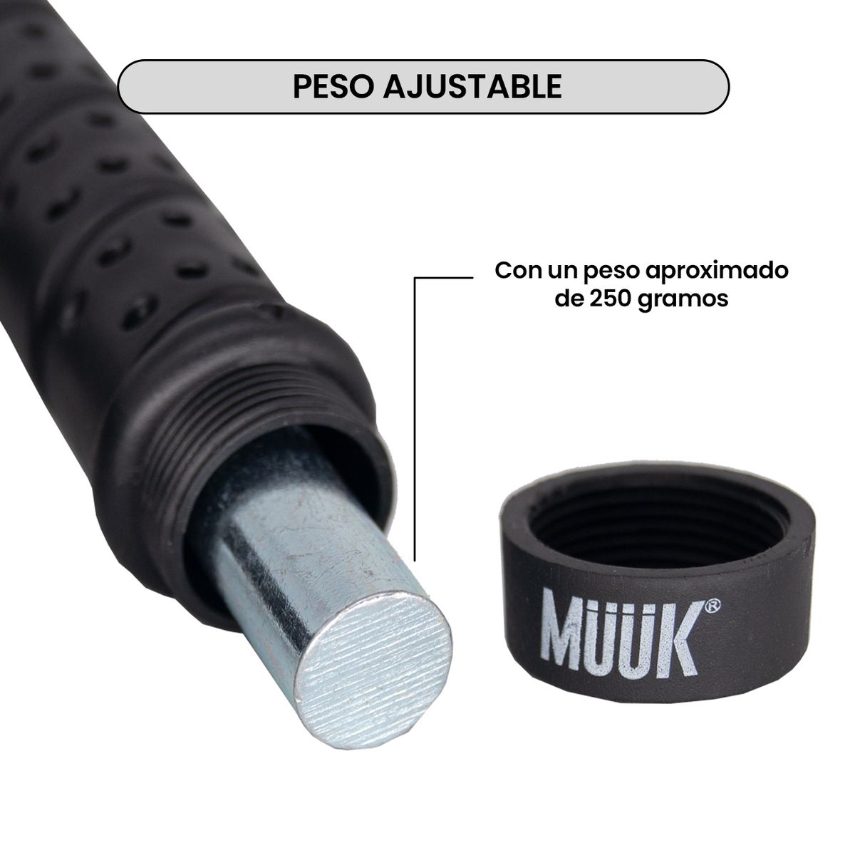 MUUK - Cuerda de Saltar Muuk Con Piola De Acero
