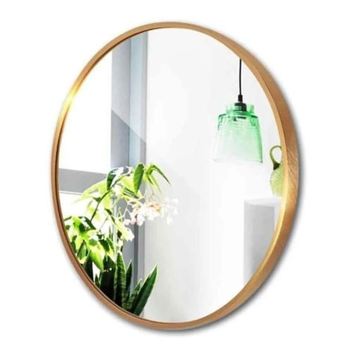 GENERICO - Espejo gold redondo metálico 60cm