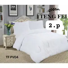 ANGELES DEL HOGAR - COBERTOR PELUDO CON CHIPORRO 2 PLAZAS BLANCO