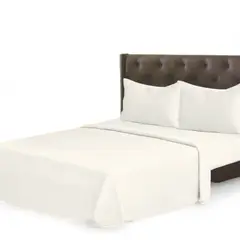 GENERICO - Set De Sabanas Termicas Polar Mas Funda 2 Plazas Blanco