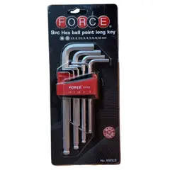 FORCE - Juego de llaves Allen de 1.5 a 10 mm 5093lb