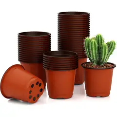 KUANGYE - Pack 135 Maceteros De Plástico 9 cm