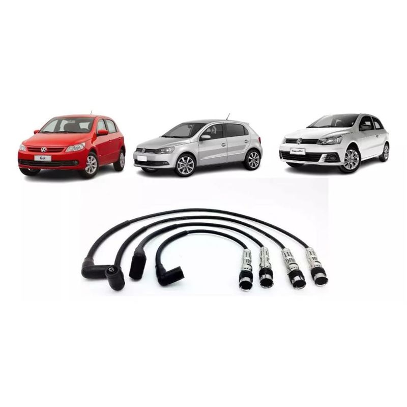 KUANGYE - Cables De Bujías Compatible Con Volkswagen Gol G5 G6 G7 1.6