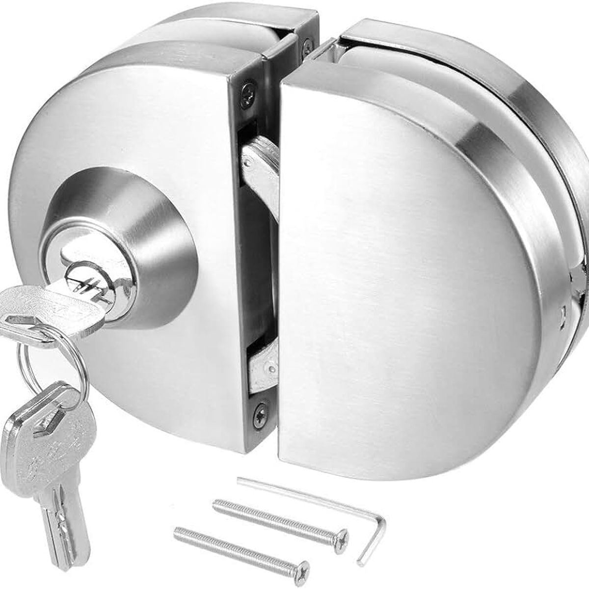 KUANGYE - Cerradura Chapa De Perilla Para Puertas De Vidrio 10mm a 12mm