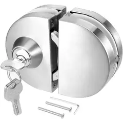 KUANGYE - Cerradura Chapa De Perilla Para Puertas De Vidrio 10mm a 12mm