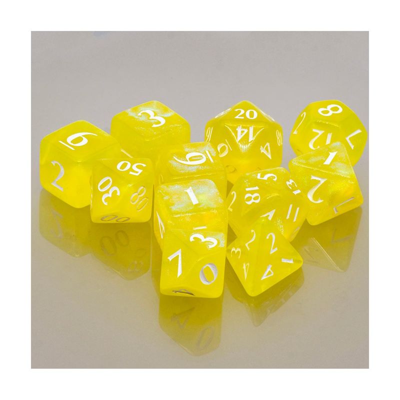 DEVIR - Set 11 Dados Eclipse Lemon Yellow