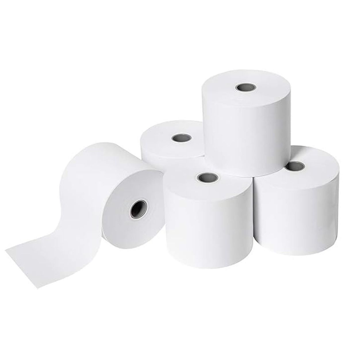 JOYTEK - 50 Rollos Papel Térmico 80x80 Mm 70grs Blanco Joytek