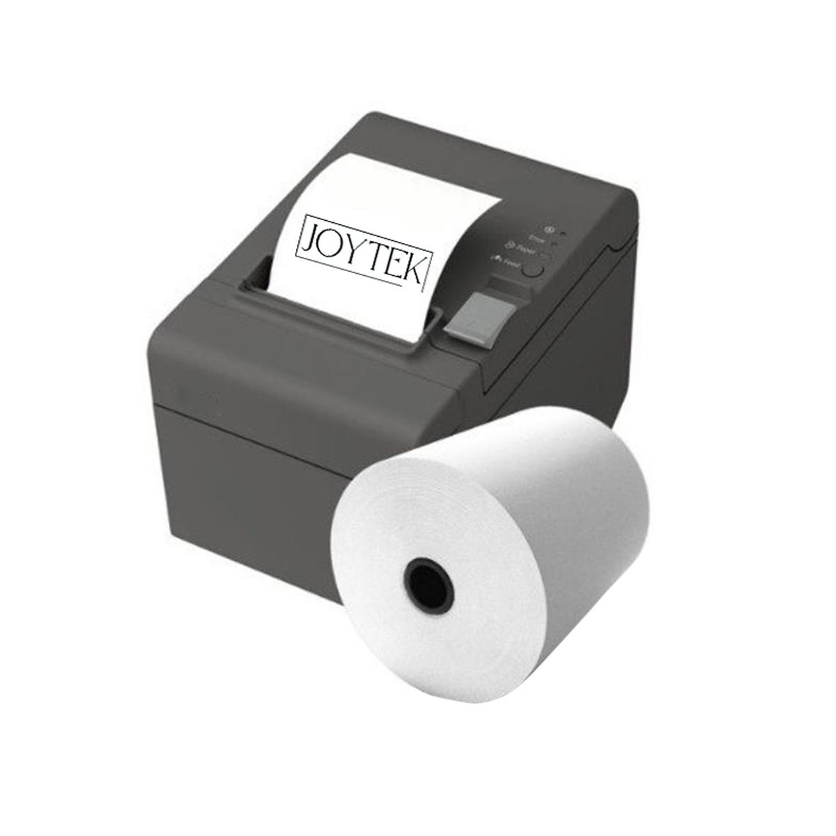 JOYTEK - 30 Rollos Papel Térmico 80x80 Mm 70grs Blanco Joytek