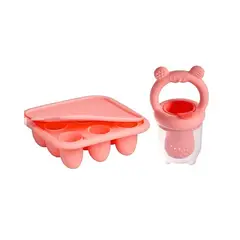 GENERICO - Molde Para Helado Chupete Alimentario Bebes Rosa