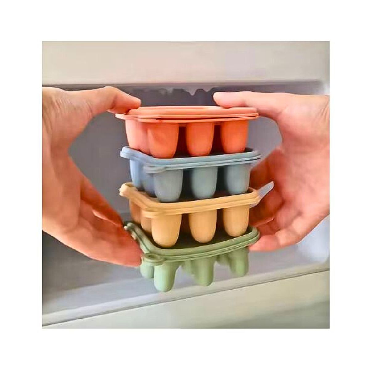 GENERICO - Molde Para Helado Chupete Alimentario Bebes Rosa