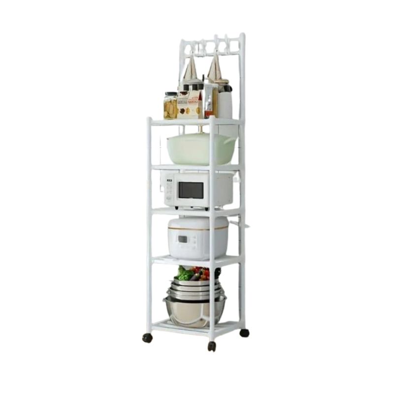 GENERICO - Estante repisa 5 niveles organizador de cocina con ruedas