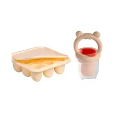 GENERICO - Molde Para Helado Chupete Alimentario Bebes Amarillo