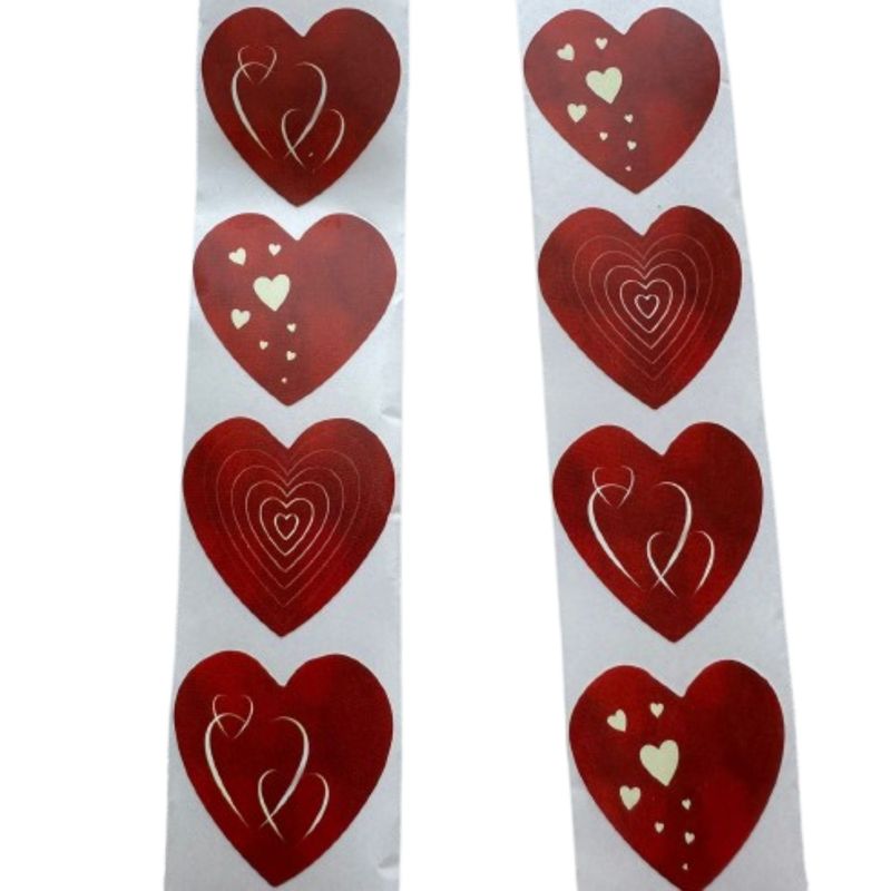 GENERICO - Stickers Corazon C 100un 2,5cm