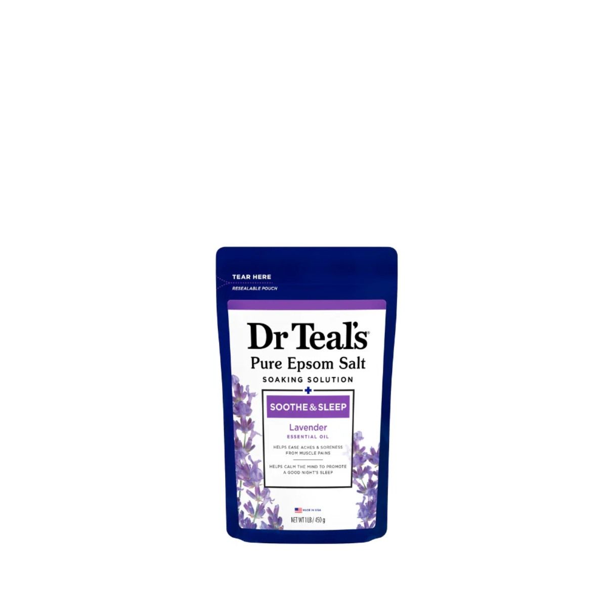 DR TEALS - DR TEAL´S  Sal Epsom Con Aceite Lavanda Para Baño 450g