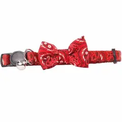 PAWISE - Collar Ajustable Humita Para Gato Roja