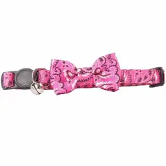 PAWISE - Collar Ajustable Humita Para Gato Rosa