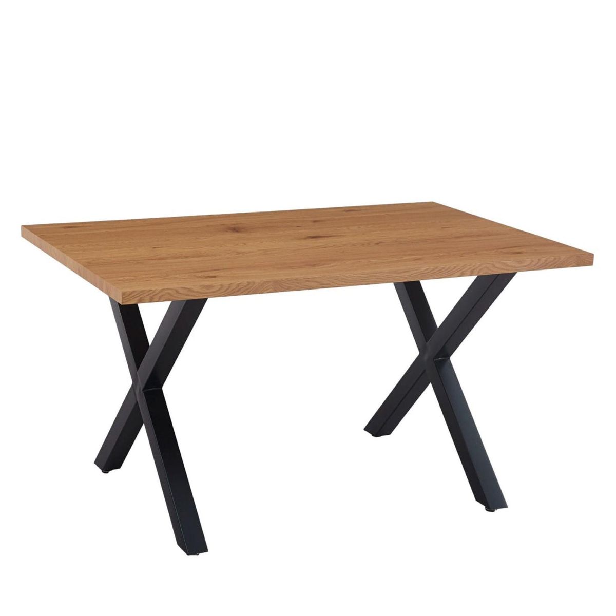 PANDALINO - Mesa Rectangular Diseño Cruzado 140x90 - Estilo Industrial