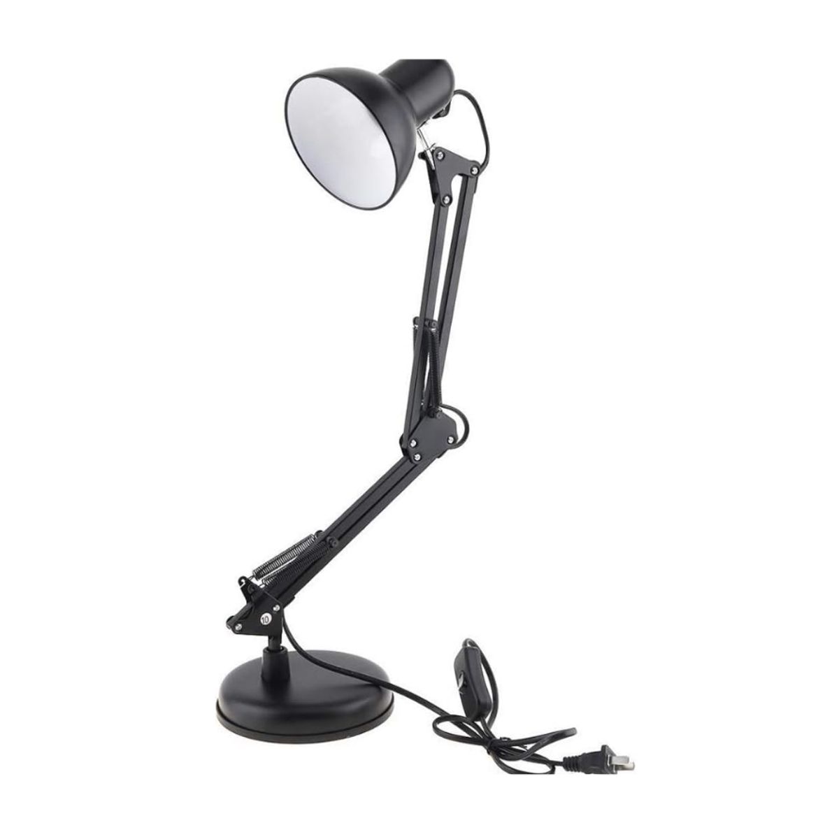 GENERICO - Lampara de mesa Brazo Flexible Ajustable con base bombilla E27