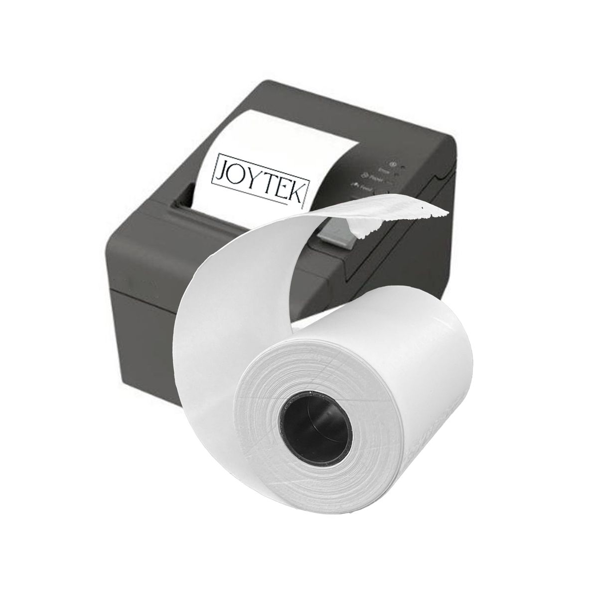 JOYTEK - 100 Rollos Papel Térmico 57x40 Mm 43grs Blanco Joytek