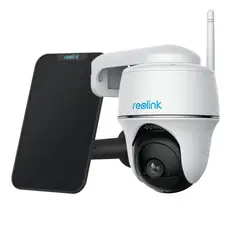 REOLINK - Kit Cámara de Seguridad Exterior Argus PT Lite + Panel Solar 2 Negro