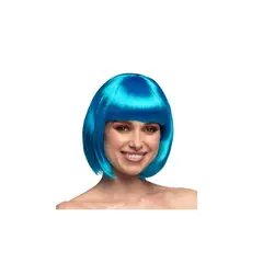 GENERICO - Peluca Sintética Colores Corta 32 Cm Ideal Para Disfraz