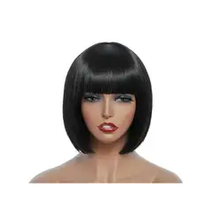 GENERICO - Peluca Sintética Colores Corta 32 Cm Ideal Para Disfraz