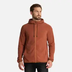 LIPPI - Polar Hombre Stripes Nano-F Full Zip Hoody Camel