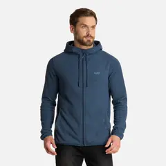 LIPPI - Polar Hombre Stripes Nano-F Full Zip Hoody Azul Marino