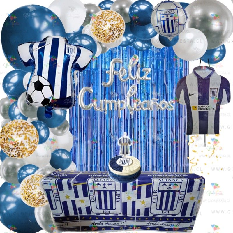 GENERICO - Pack Decoración Futbol Alianza Lima