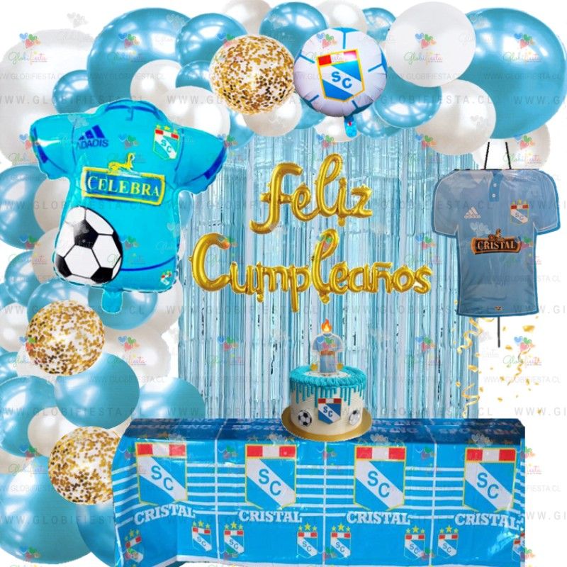 GENERICO - Pack Decoración Futbol Sporting Cristal