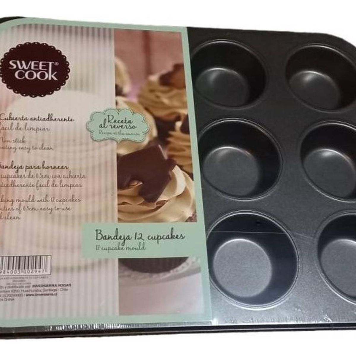 GENERICO - Molde 12 Cupcake Sweet Cook 6,5 Cm