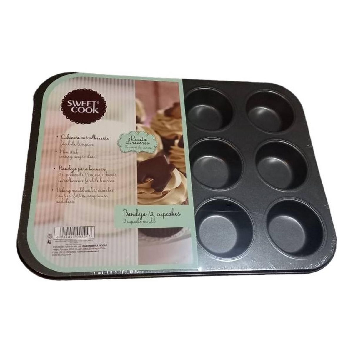 GENERICO - Molde 12 Cupcake Sweet Cook 6,5 Cm