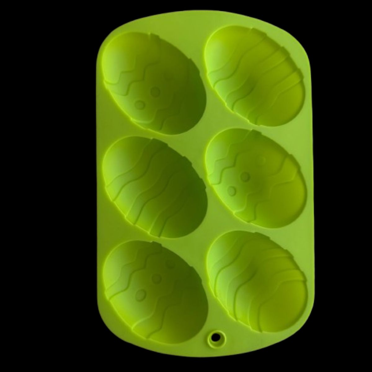 GENERICO - Molde Silicona Huevitos Grandes 6 cav