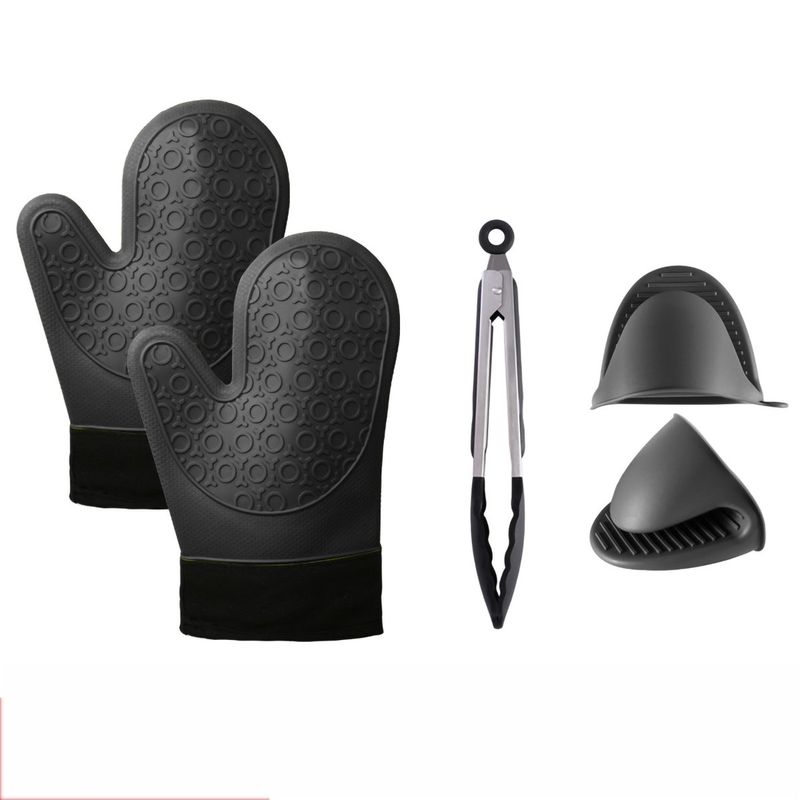 GENERICO - 5pcs Guantes De Silicona Resistentes Al Calor Para Cocina
