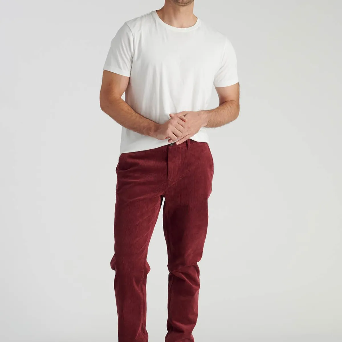 NEW MAN - Pantalón Birto Heritage Rojo Newman