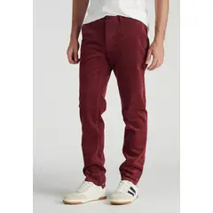 NEW MAN - Pantalón Birto Heritage Rojo Newman