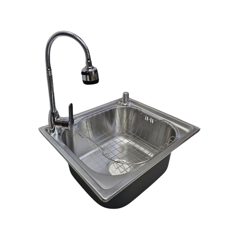 MODERN SPACE - Lavaplatos 46x41 Cm Para Empotrar Con Accesorios Y Llave