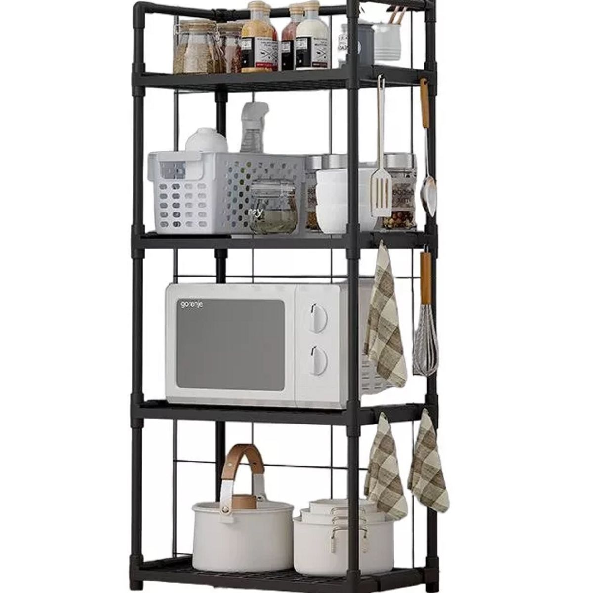 GENERICO - Estante Organizador De Cocina Sala Multifuncional Color Negro