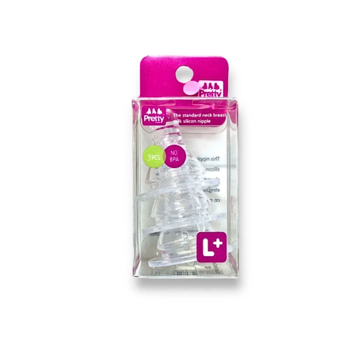 GENERICO - Pack 3 Repuestos Tetina Chupete Boca Estándar Mamadera Bebé