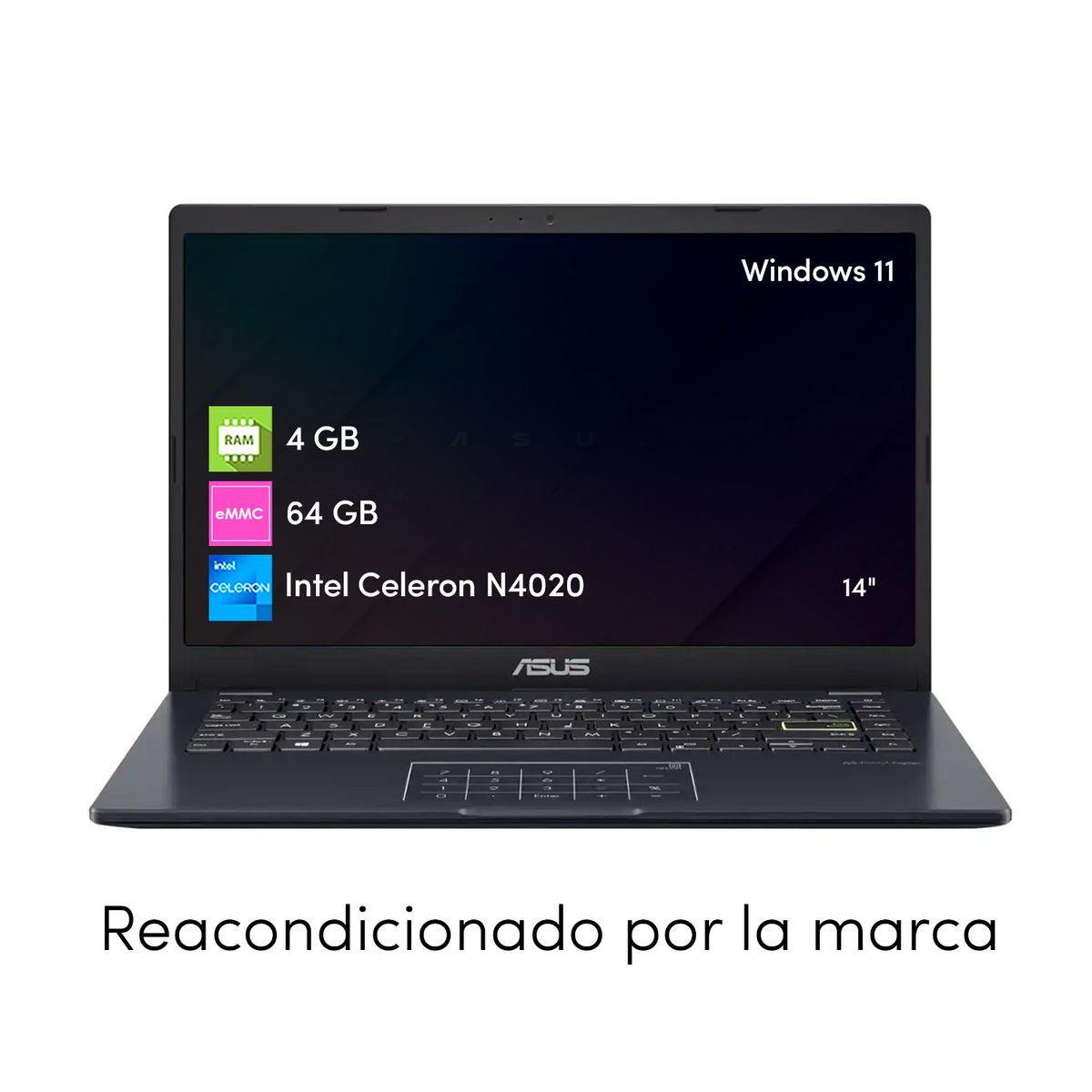 ASUS - Notebook Asus Celeron 4GB 64GB Win11 14