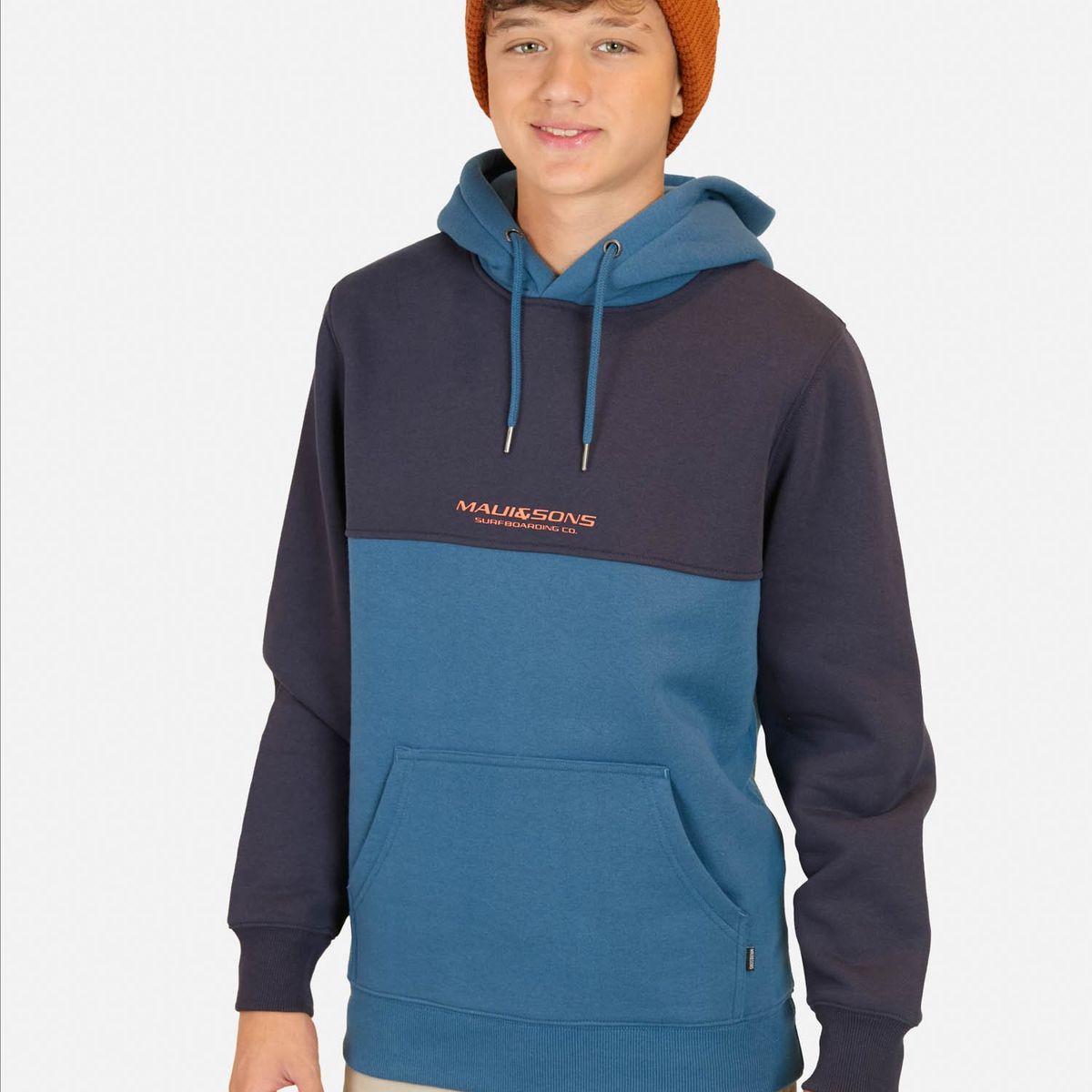 MAUI AND SONS - Poleron Canguro Pacific Azul Infantil Maui And Sons