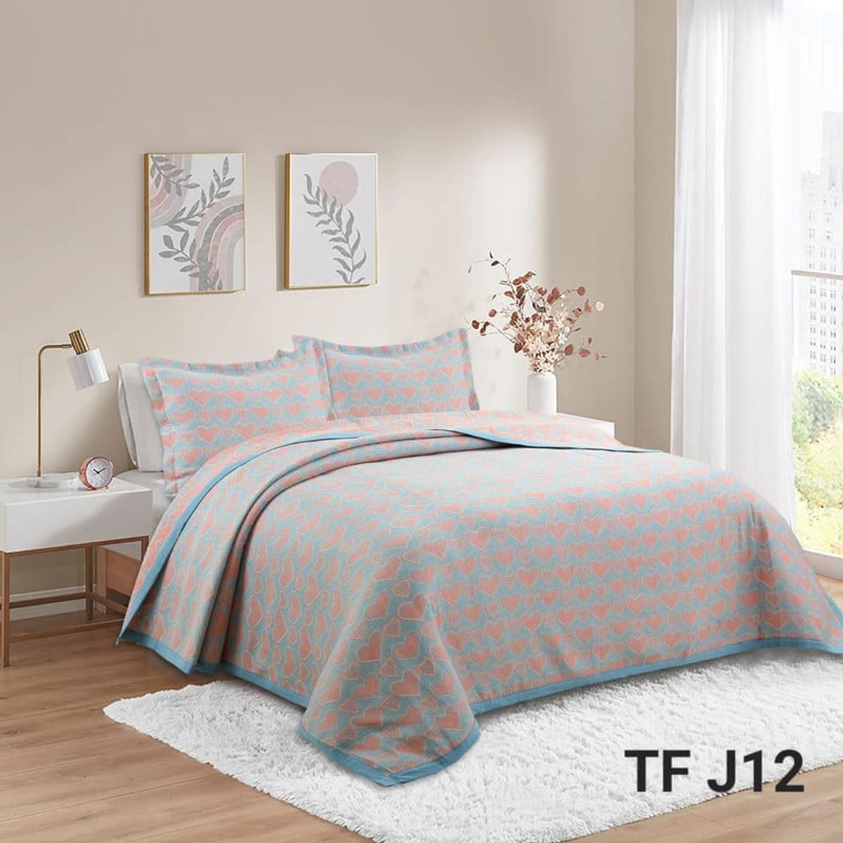 ANGELES DEL HOGAR - CUBRECAMA QUILT PURO ALGODÓN 2 PLAZA 230X250 TFJ12