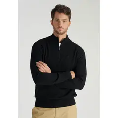 NEW MAN - Sweater Ledesma Heritage Negro Newman
