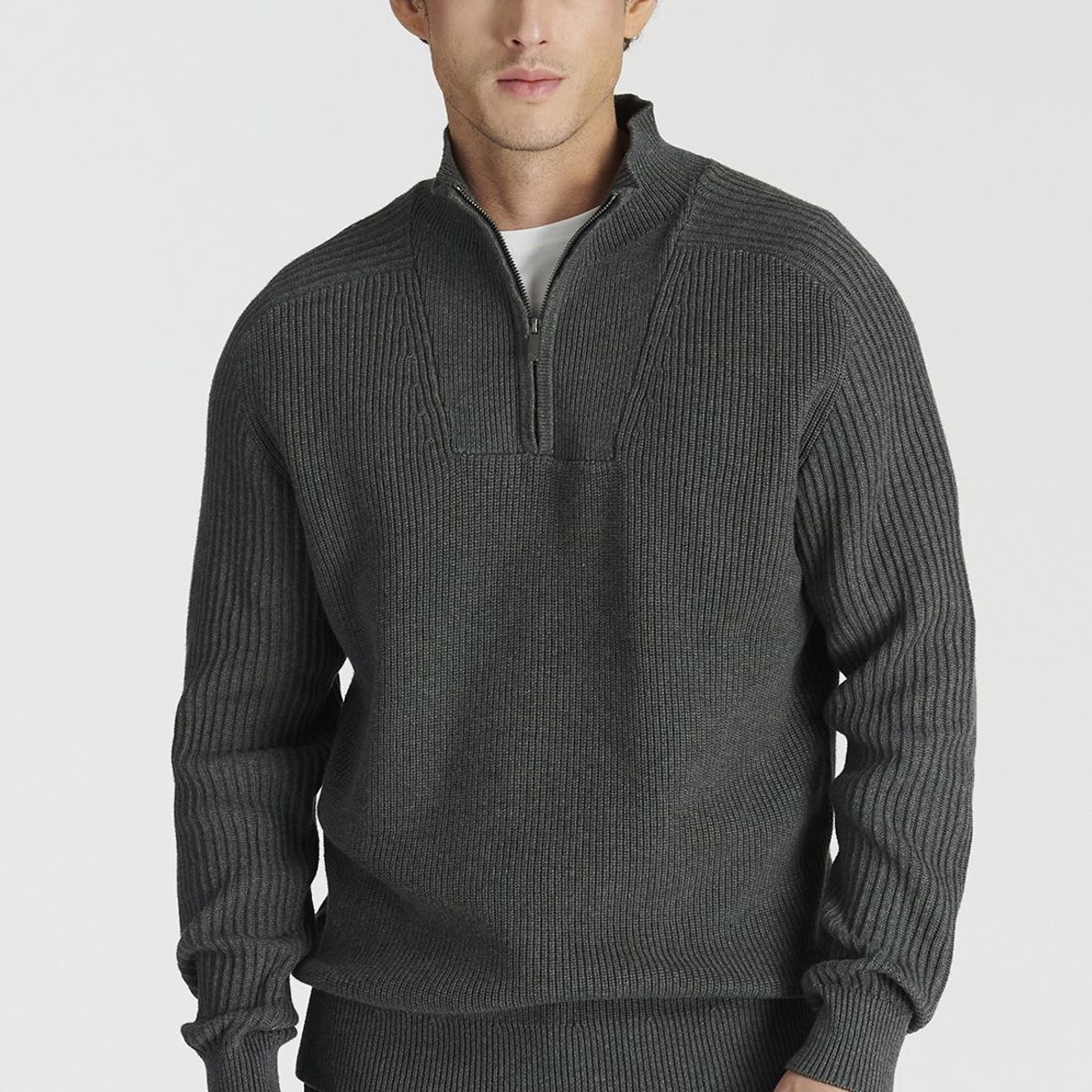 NEW MAN - Sweater  Murcia Heritage Gris Newman